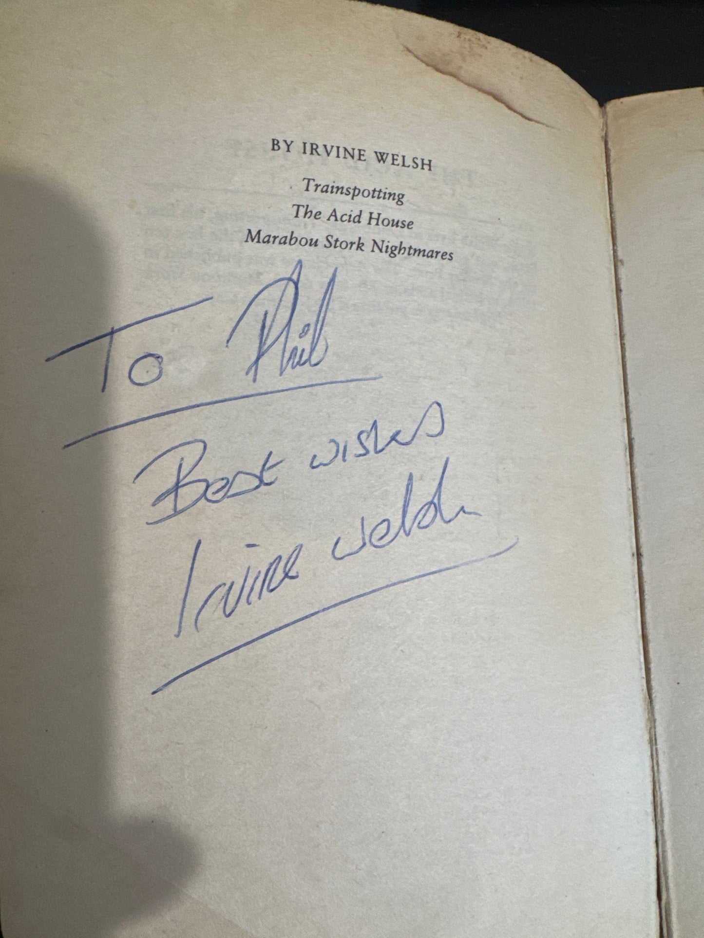 The Acid House (Signed Copy)