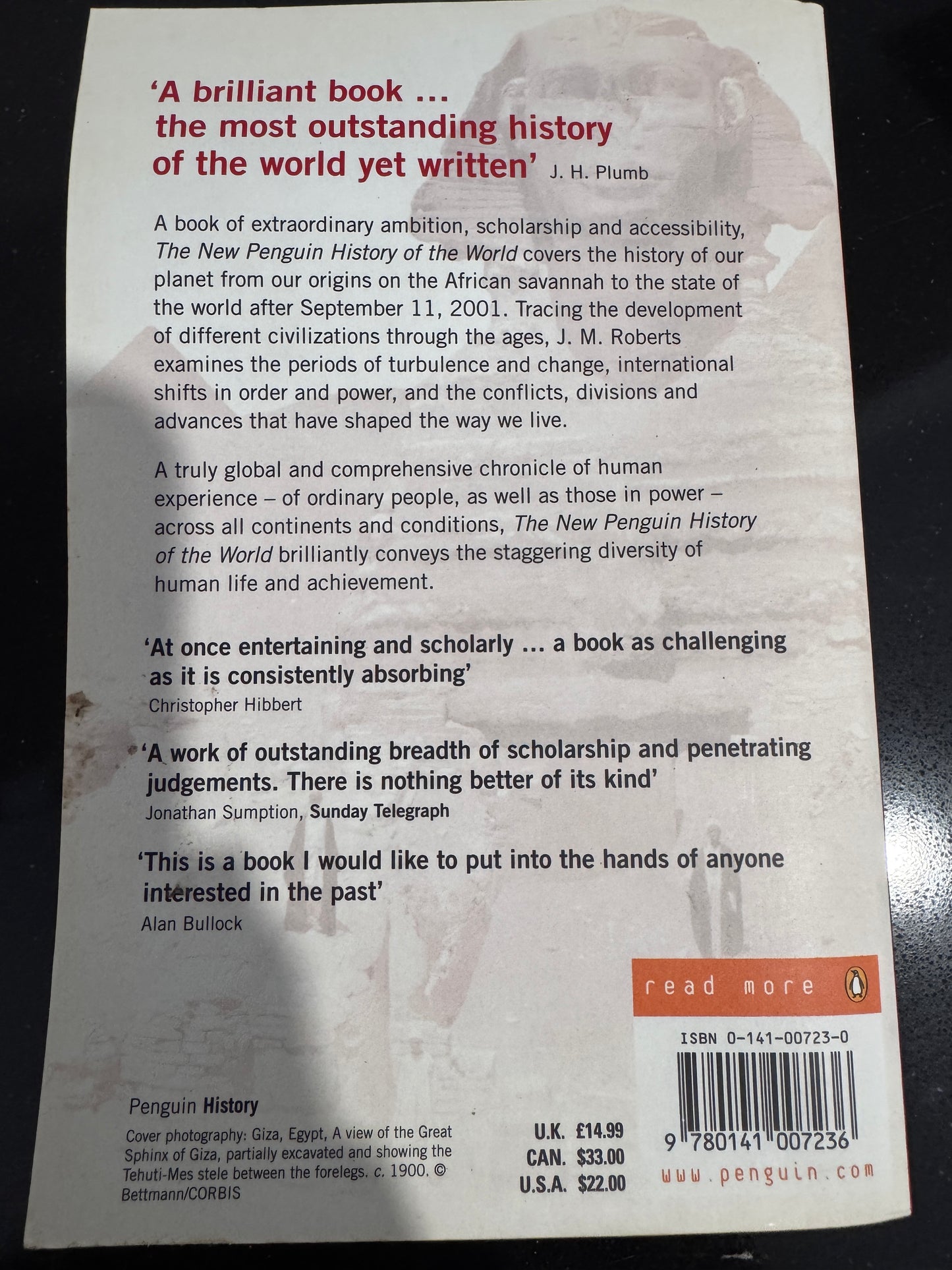 The New Penguin History of the World- J.M. Roberts